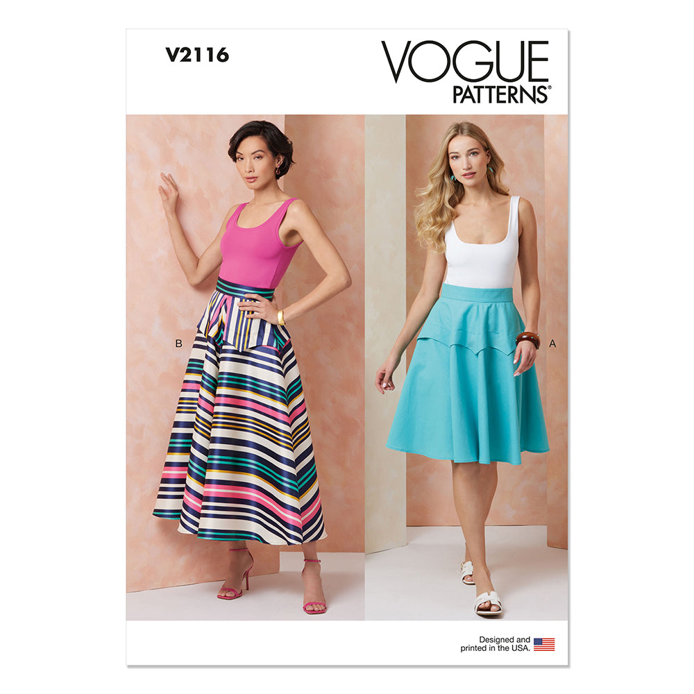 VOGUE V2116 Misses Skirt in Two Lengths