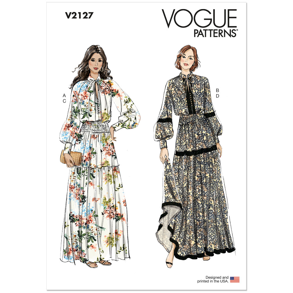 VOGUE V2127 Misses Two Piece Dress