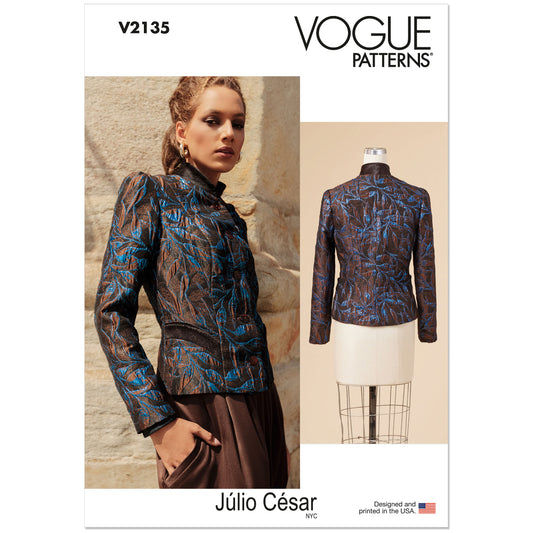 VOGUE V2135 Misses Jacket by Julio Cesar NYC