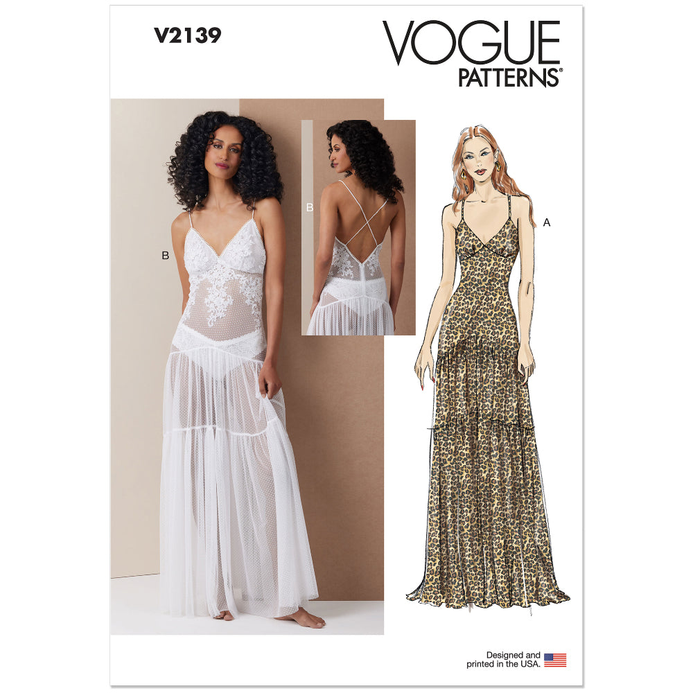 VOGUE V2139 Misses Lingerie Dress