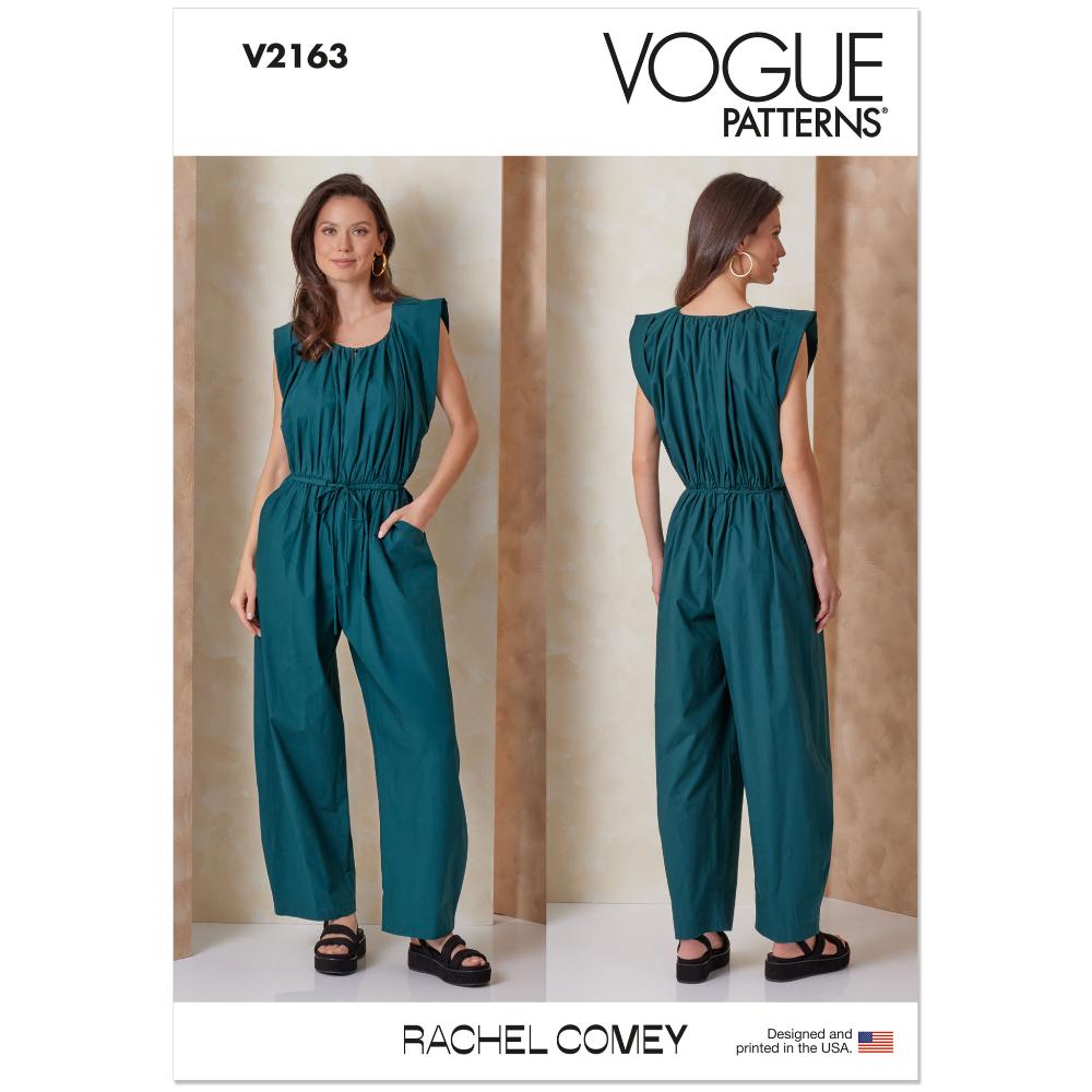VOGUE V2163 Rachel Comey Jumpsuit Pattern, Sizes 4-6-8-10-12-14