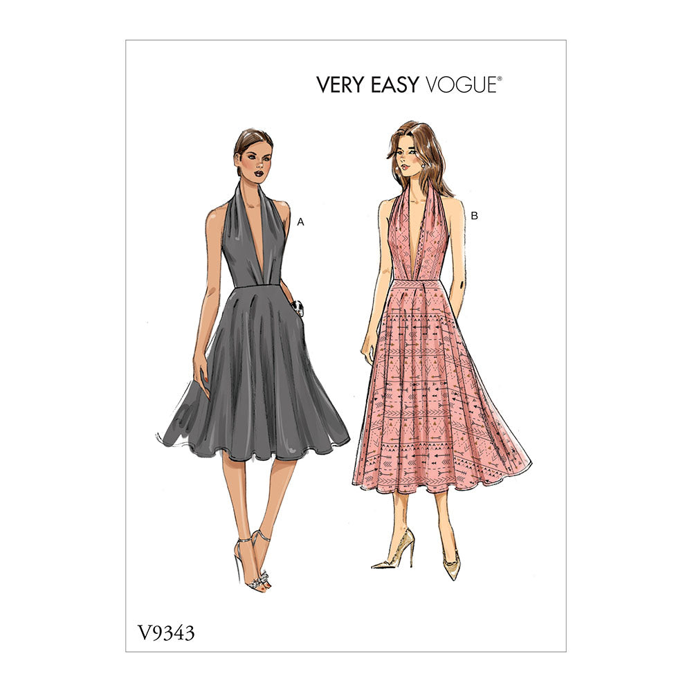 VOGUE V9343 Vge Misses Dress