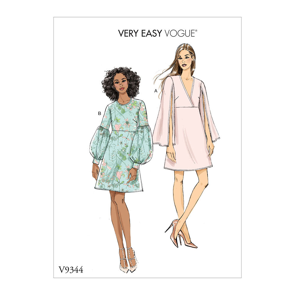 VOGUE V9344 Vge Misses Dress