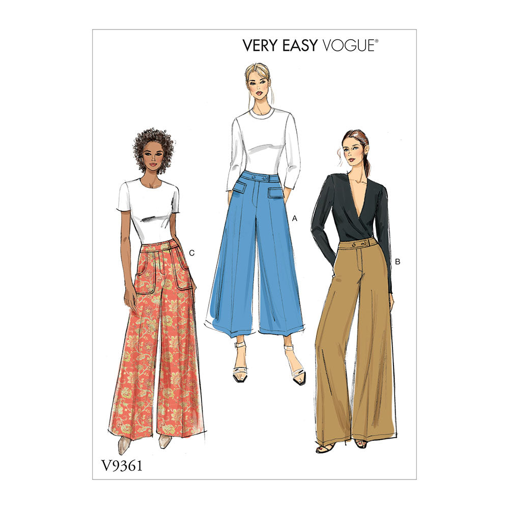 VOGUE V9361 Vge Misses Skirt / Pants