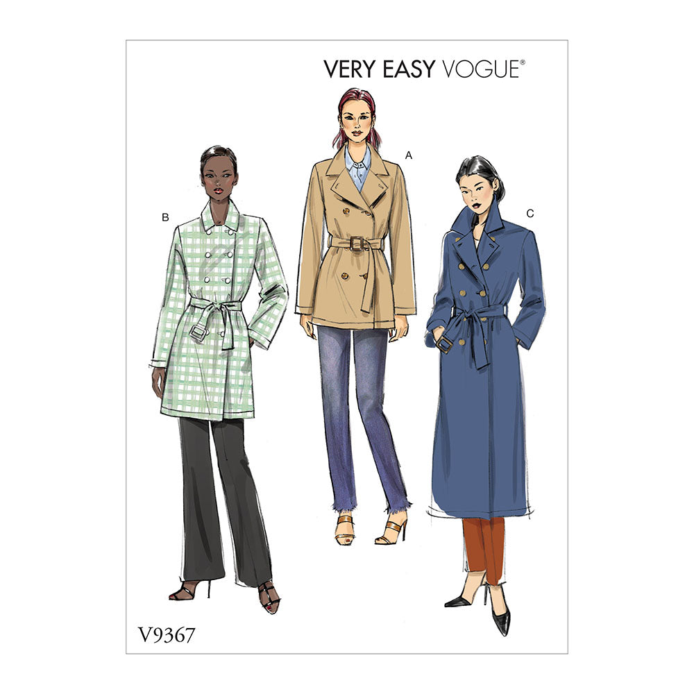 VOGUE V9367 Vge Misses Outerwear