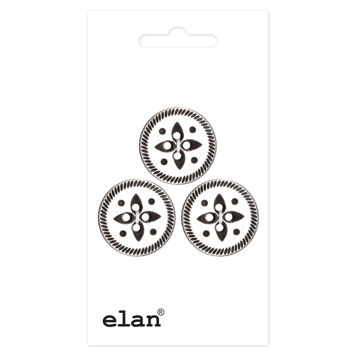 ELAN 4-Hole Button — 19 mm (3/4 in.) — 3 Count