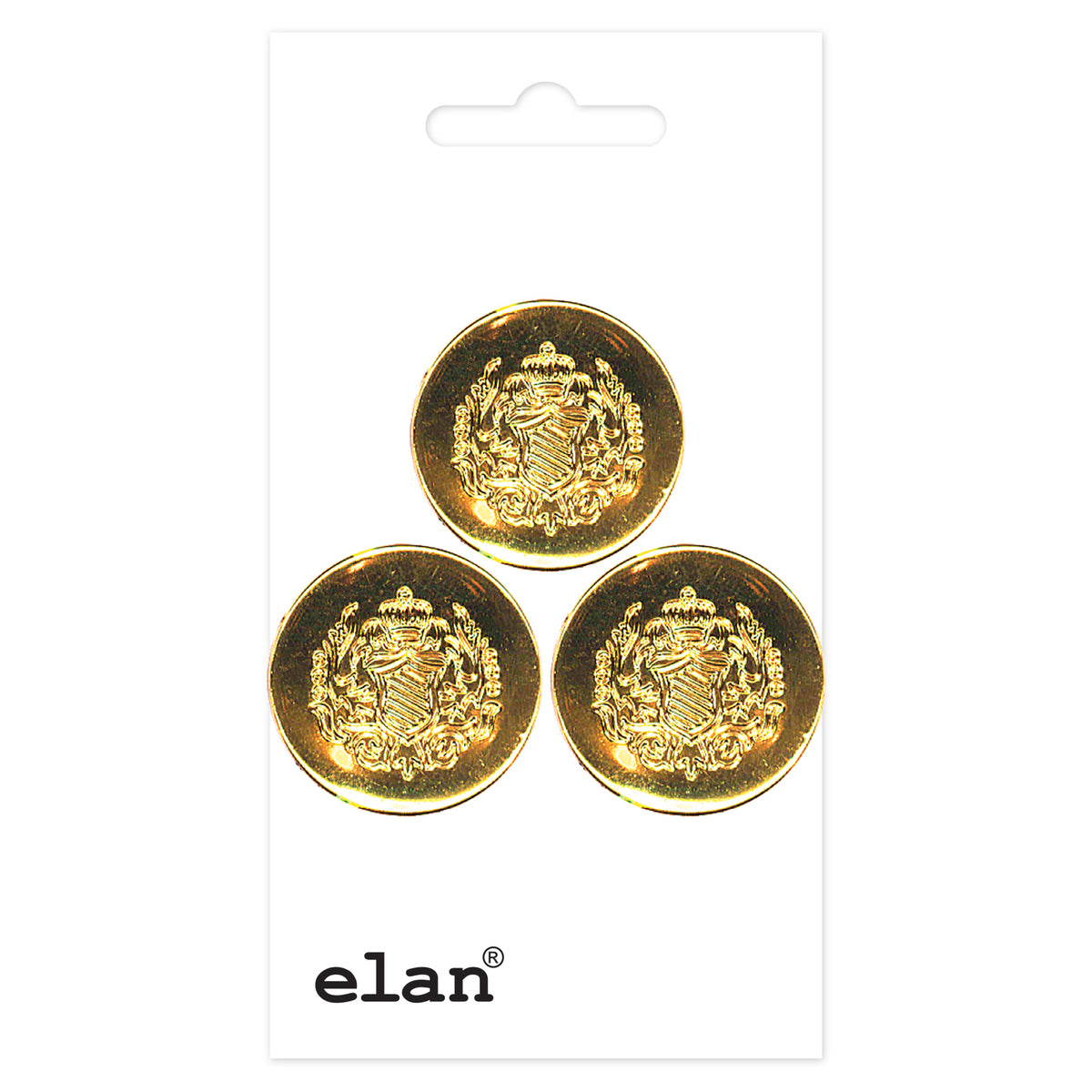 ELAN Shank Button — 22 mm (7/8 in.) — 3 Count