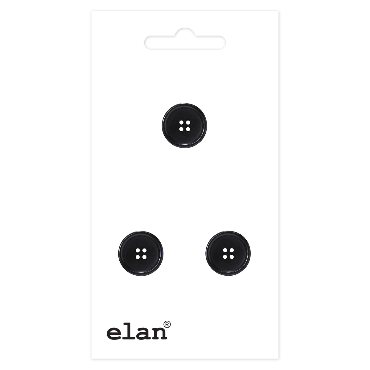 ELAN 4-Hole Button — 20 mm (3/4 in.) — 3 Count