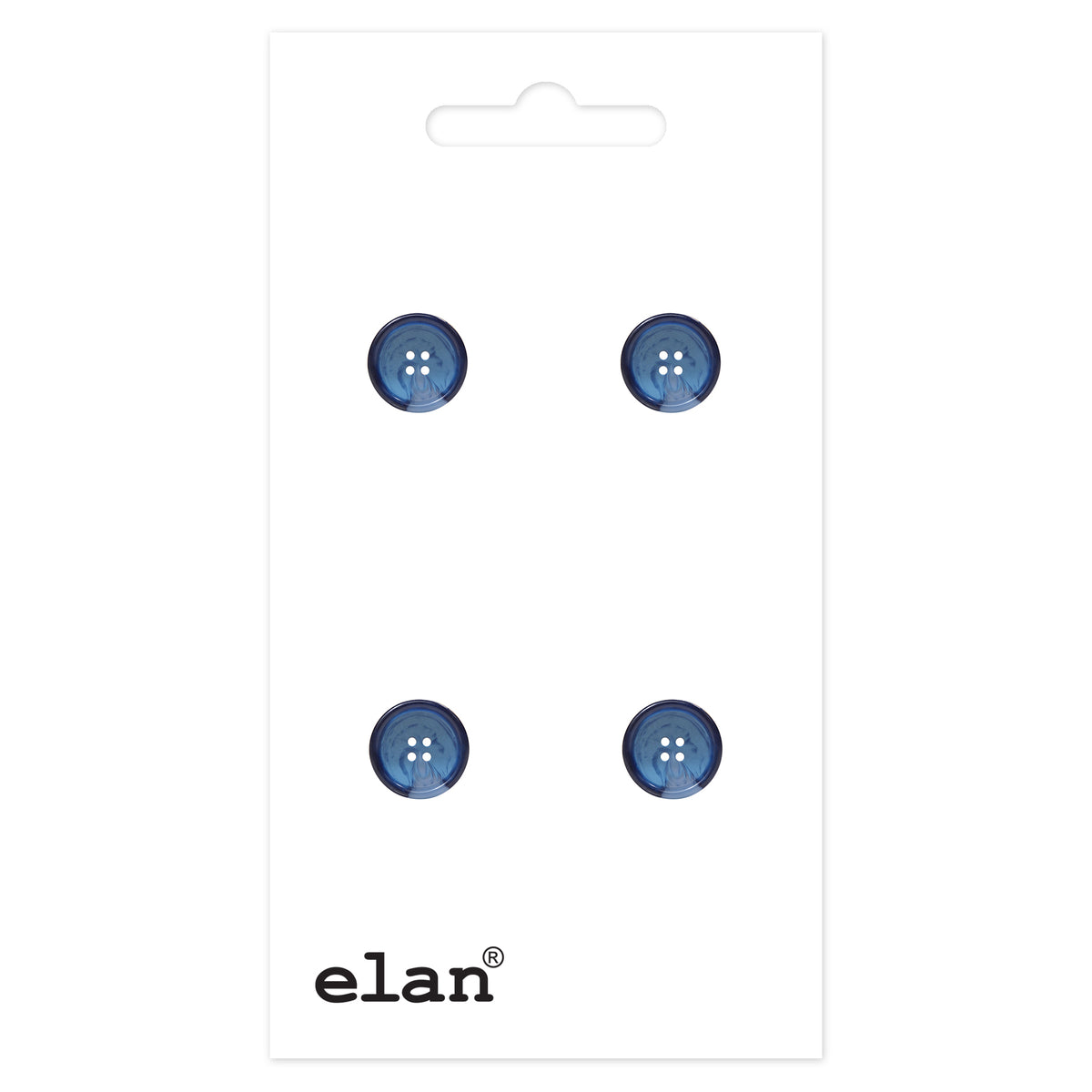 ELAN 4-Hole Button — 15 mm (5/8 in.) — 4 Count