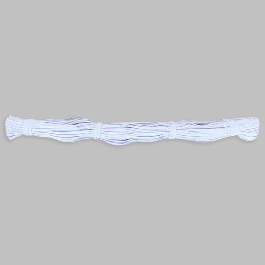 UNIQUE Braided Elastic Bundle — 3 mm × 72 m — White — 5 Packs
