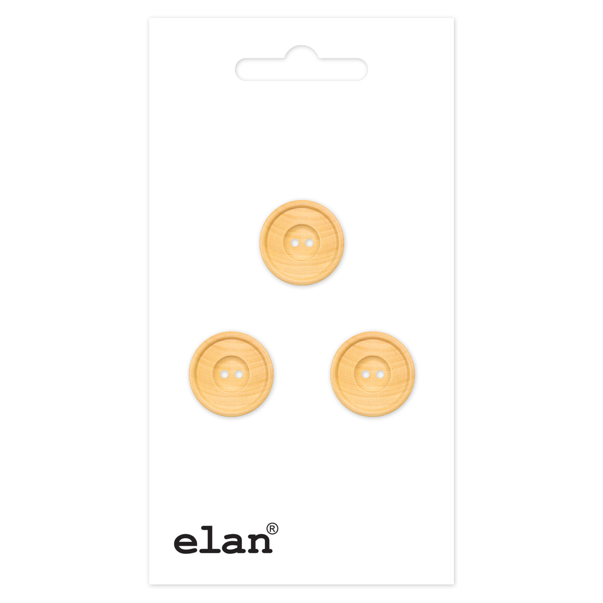 ELAN 2-Hole Button — 14 mm (1/2 in.) — 3 Count