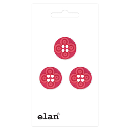 ELAN 2-Hole Button — 15 mm (5/8 in.) — 3 Count
