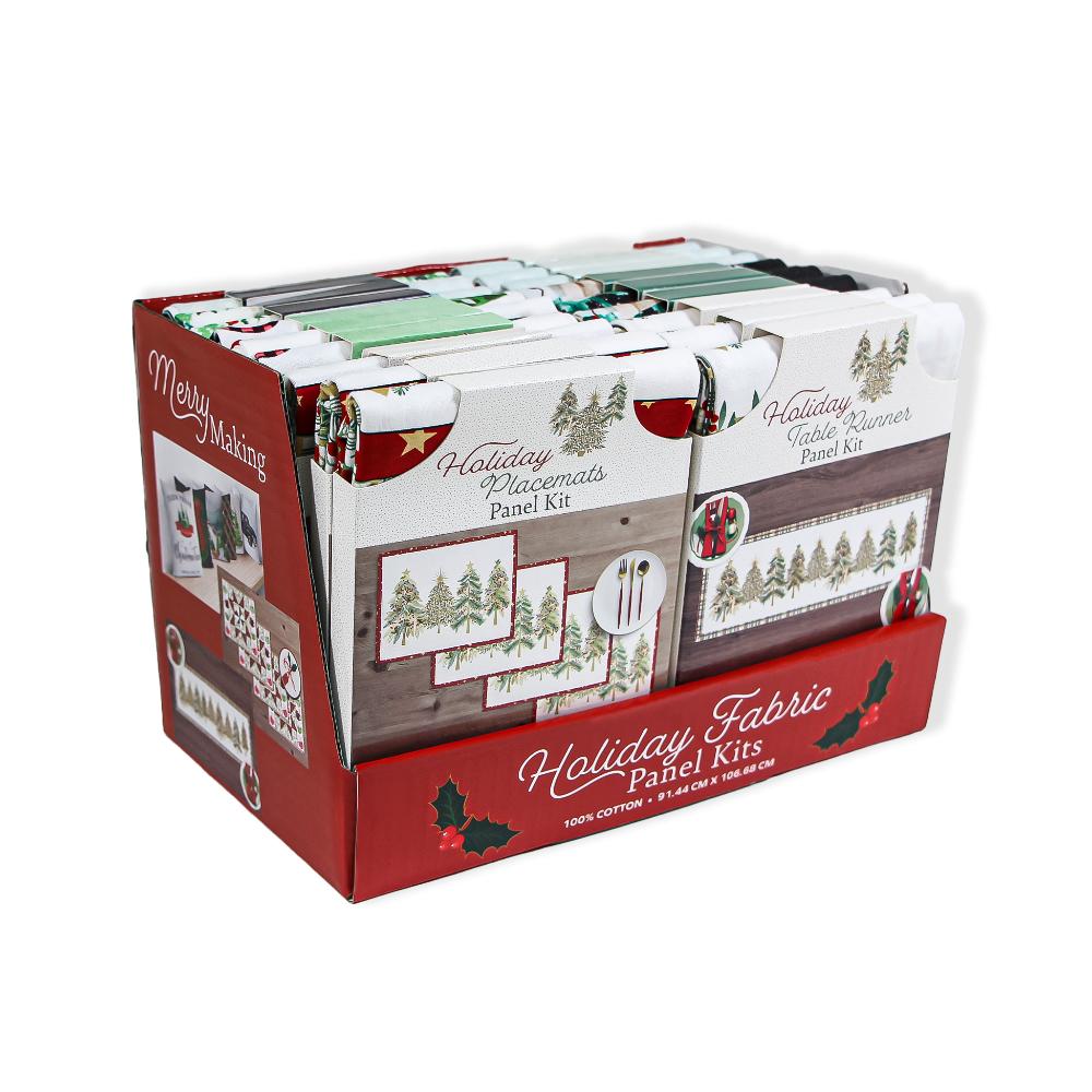 FABRIC CREATIONS Holiday Fabric Project Assorted Kits 100% Cotton - 18 pcs