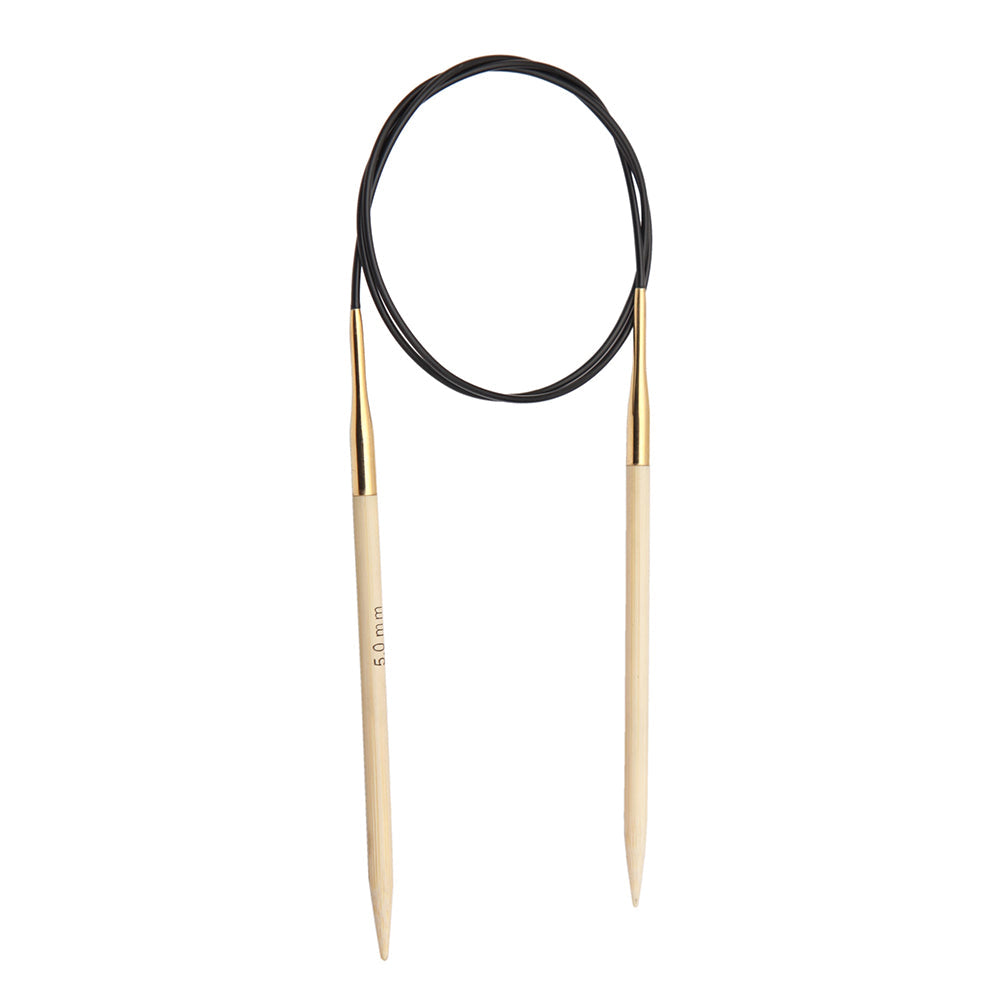 KNITPRO Bamboo 80cm 4.50mm Fixed Circular Needle (US 7)