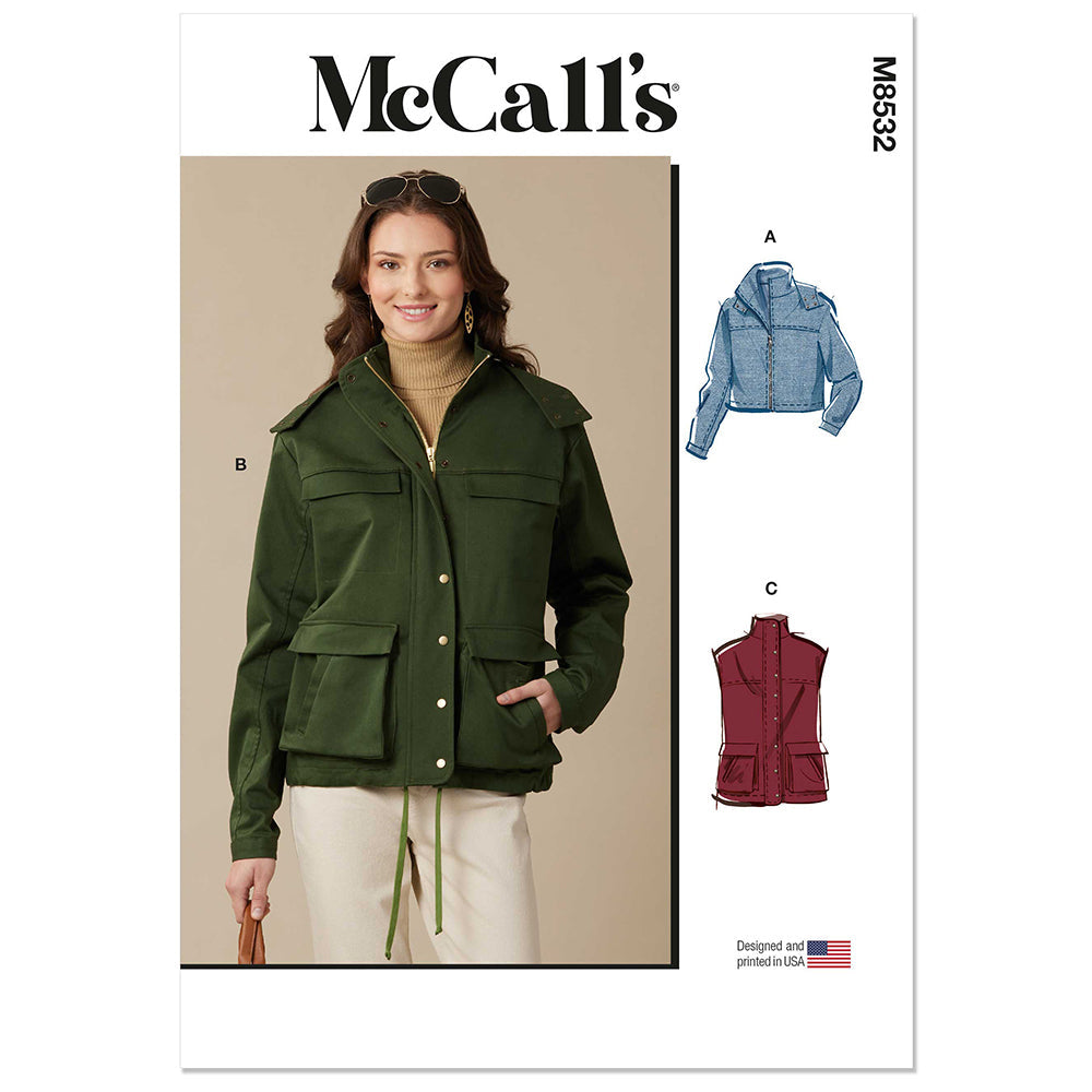 MCCALLS M8532 Misses' Jackets and Vest
