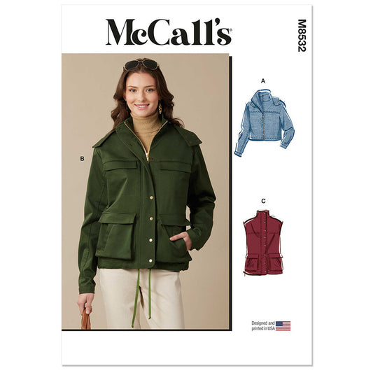 MCCALLS M8532 Misses' Jackets and Vest