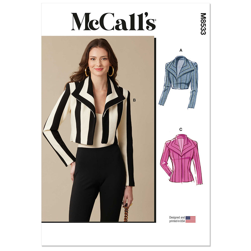MCCALLS M8533 Misses' Boleros and Jacket