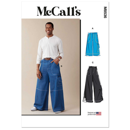 MCCALLS M8536 Men's Shorts and Pants