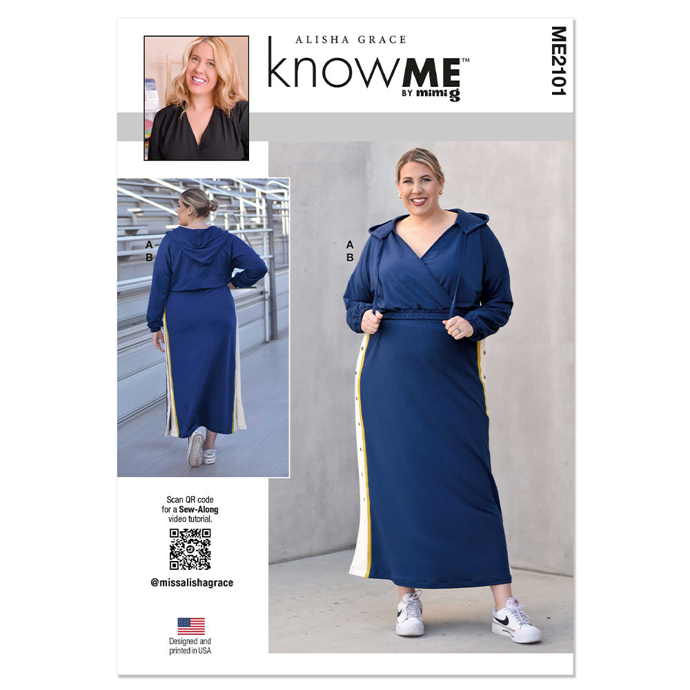 KNOW ME ME2101 Misses' Knit Top and Skirt by Alisha Grace