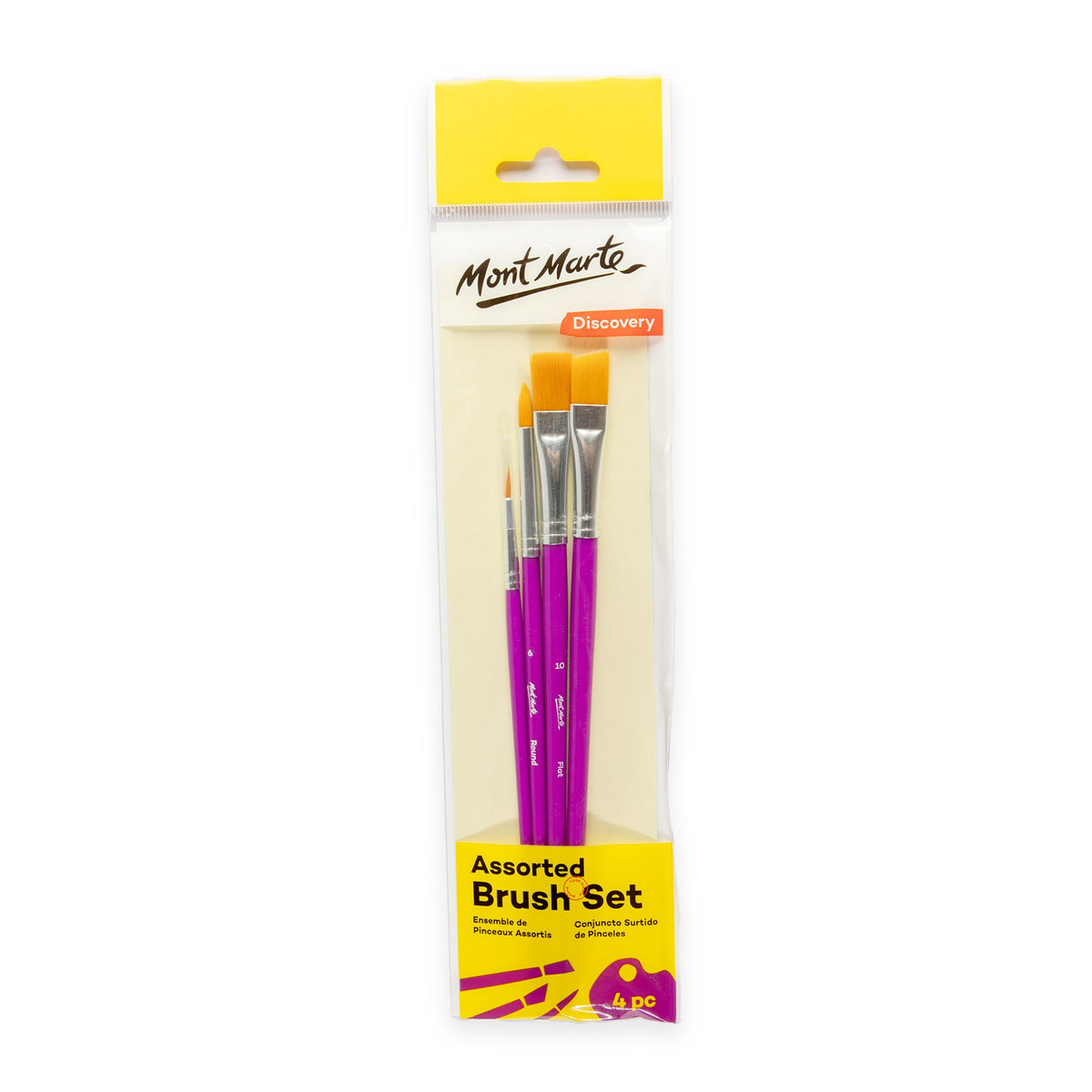 MONT MARTE Assorted Paint Brush Set - 4 pcs