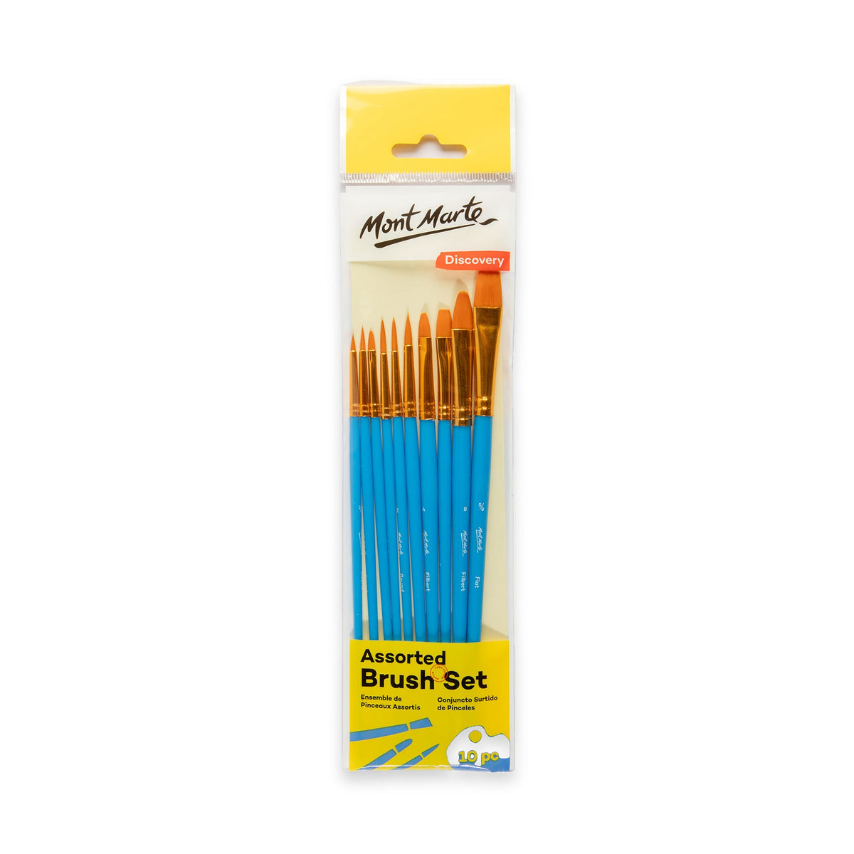 MONT MARTE Assorted Paint Brush Set - 10 pcs