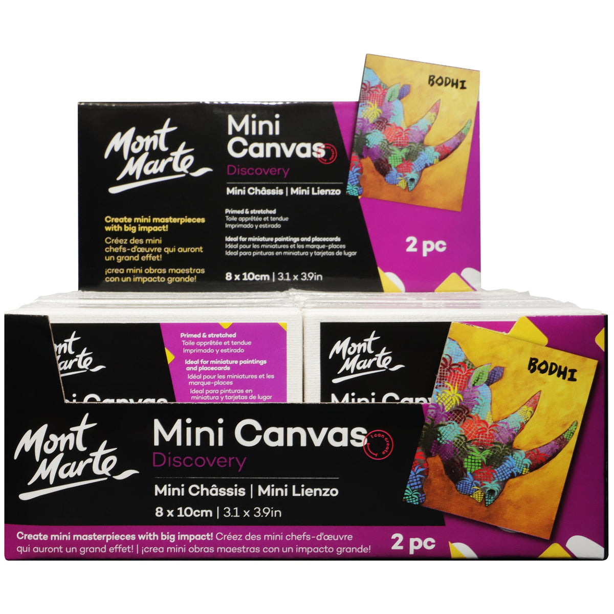 MONT MARTE Mini Canvas 3.1 x 3.9in (8 x 10cm) - 2 pcs