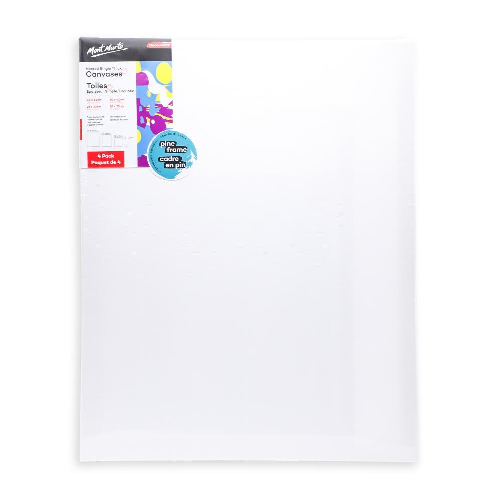 MONT MARTE Single Thick Canvas - Nested 4 pack