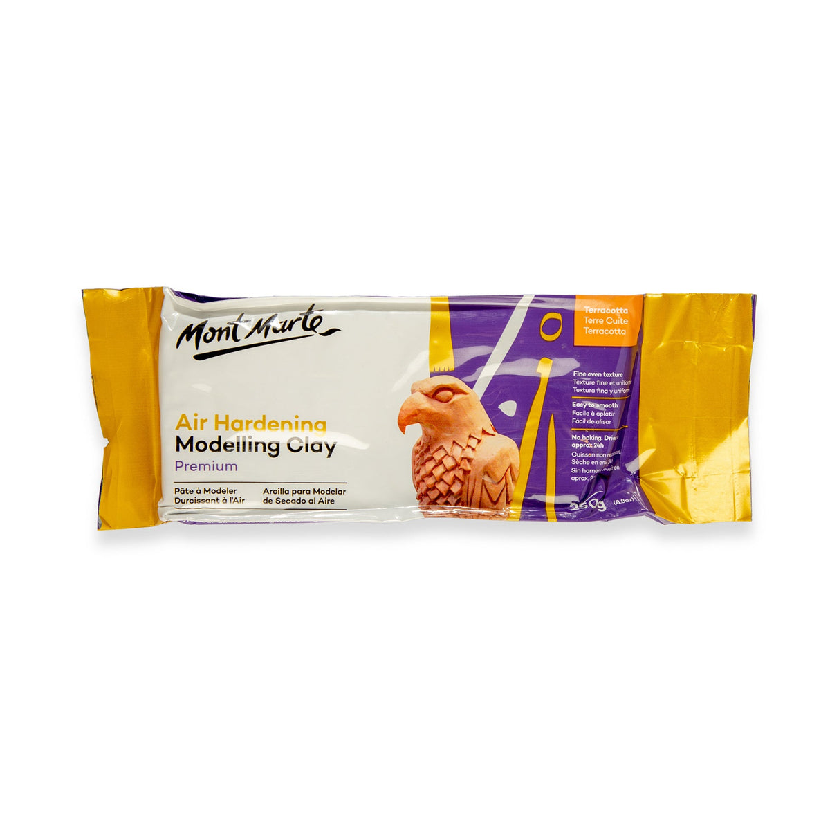 MONT MARTE Air Hardening Modelling Clay - 250g (8.8oz) - Terracotta