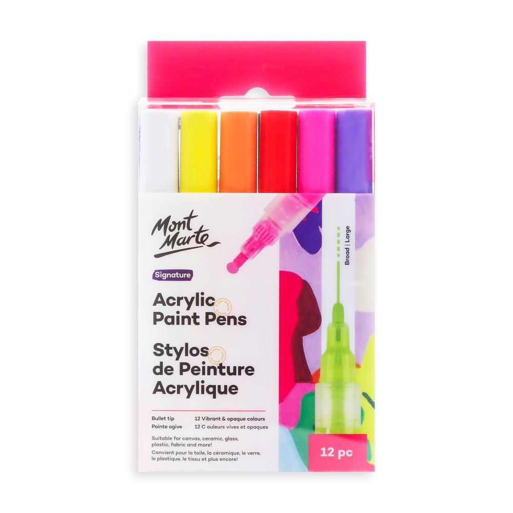 MONT MARTE Acrylic Paint Pens - Broad Tip 12 pcs
