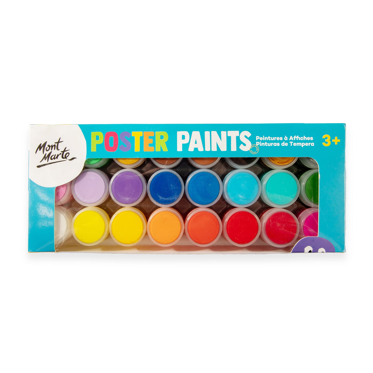 MONT MARTE Poster Paints - 24 pcs x 20ml (0.68 US fl.oz)
