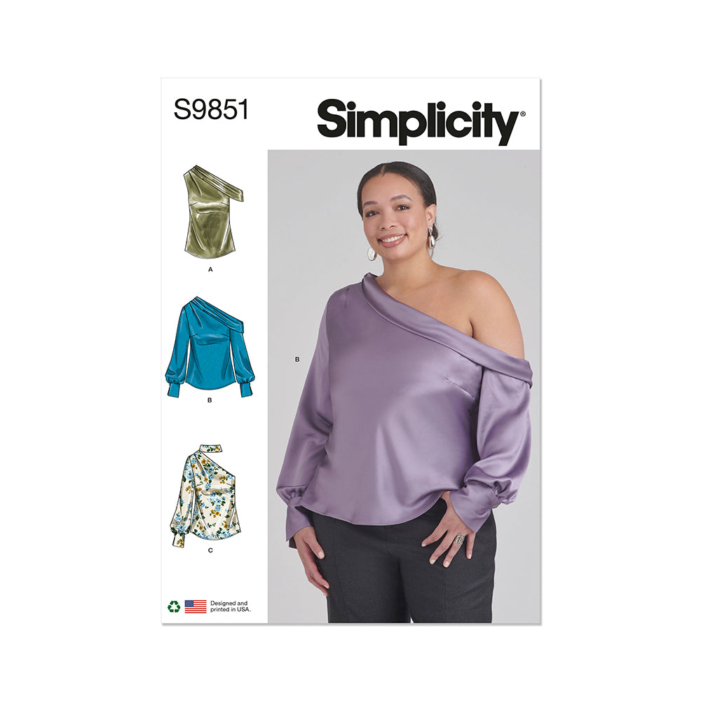 SIMPLICITY S9851 Misses' and Women's Tops