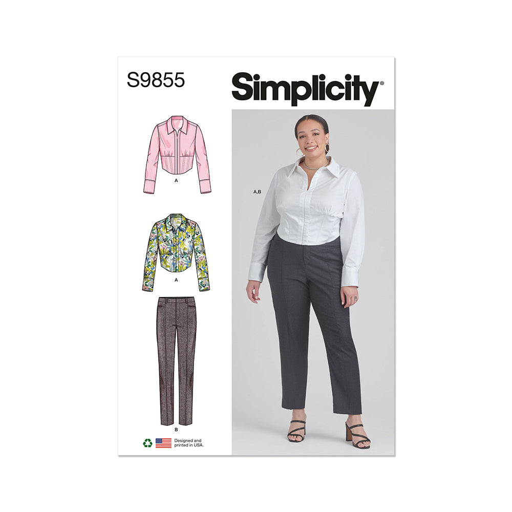 SIMPLICITY S9855 Misses' and Women's Top and Pants