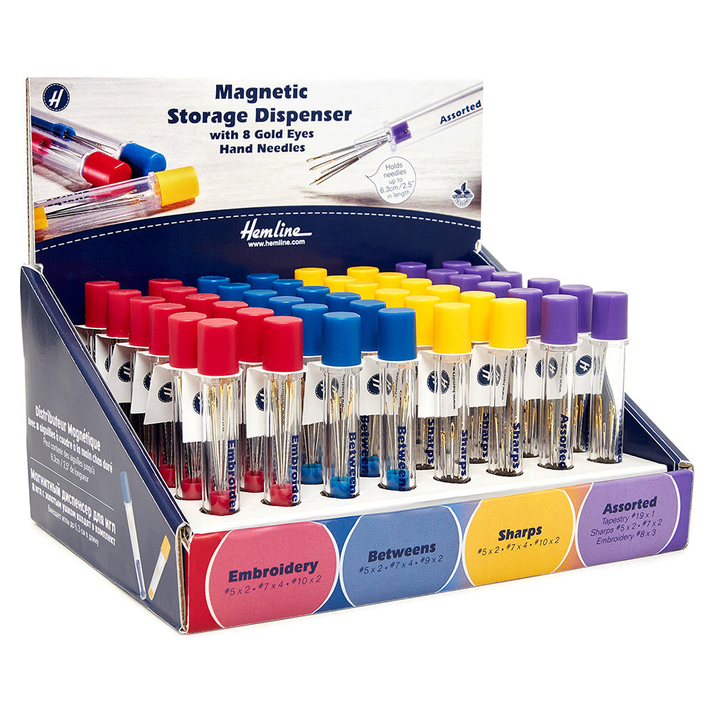 HEMLINE Magnetic Needle Storage Case Display - 48 pcs