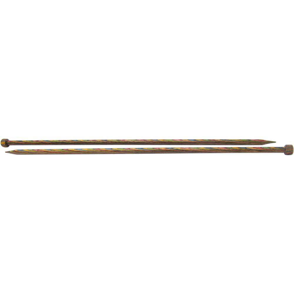 KNIT PICKS Rainbow Wood Single Point Knitting Needles 35cm (14") - 5.5mm/US 9