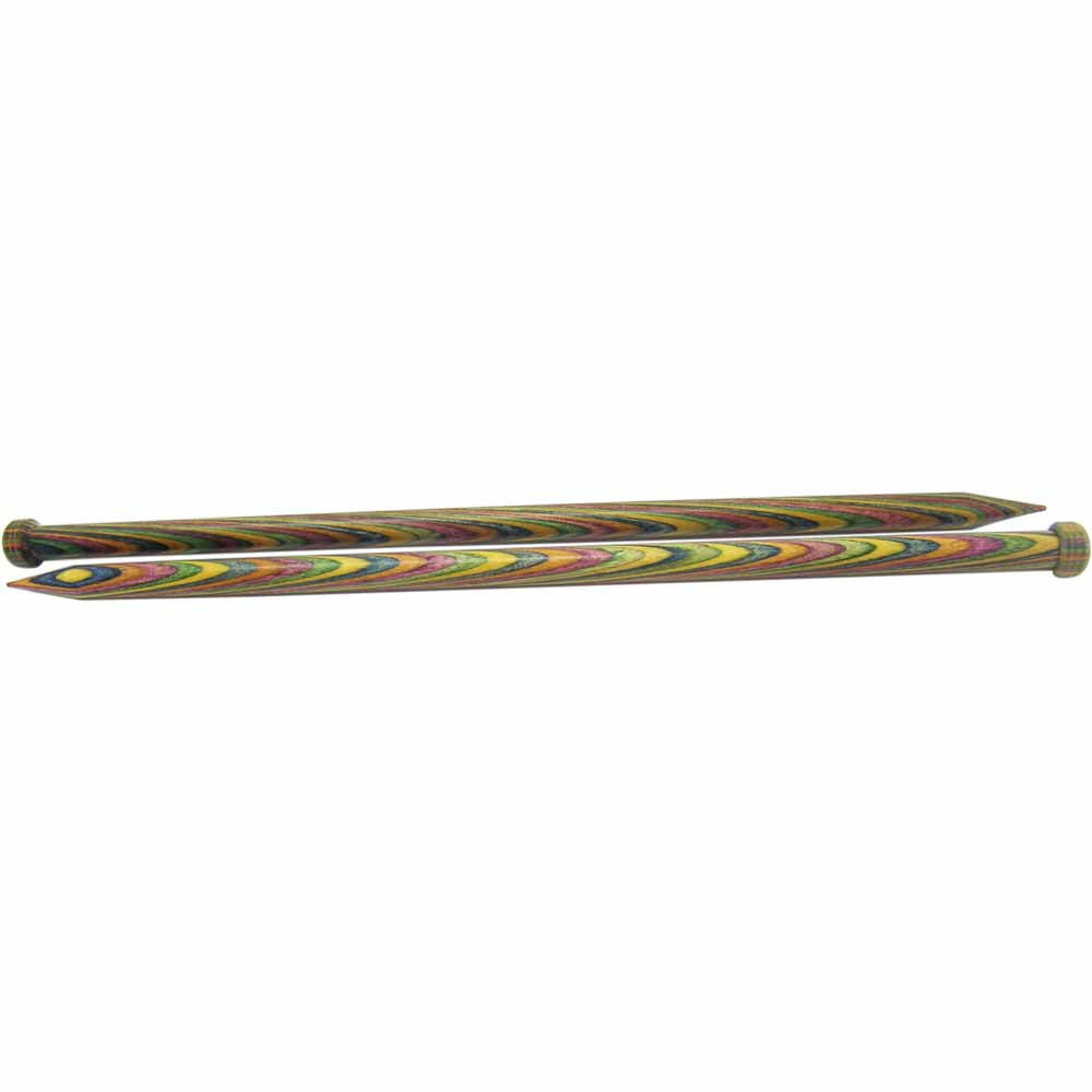 KNIT PICKS Rainbow Wood Single Point Knitting Needles 35cm (14") - 8mm/US 11