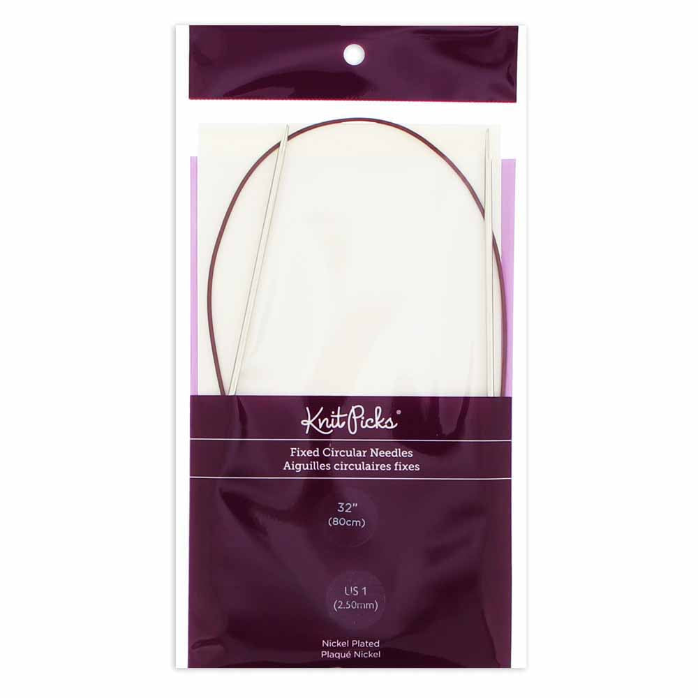 KNIT PICKS Nickel Plated Circular Knitting Needles - 80cm (32") - 2.5mm