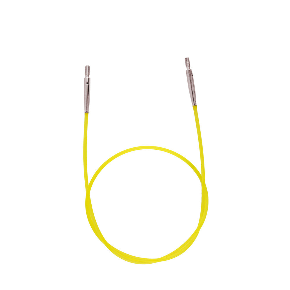KNITPRO Interchangeable Needle Cable40cm Yellow 20cm (8 in.) to make 40cm (16 in.)