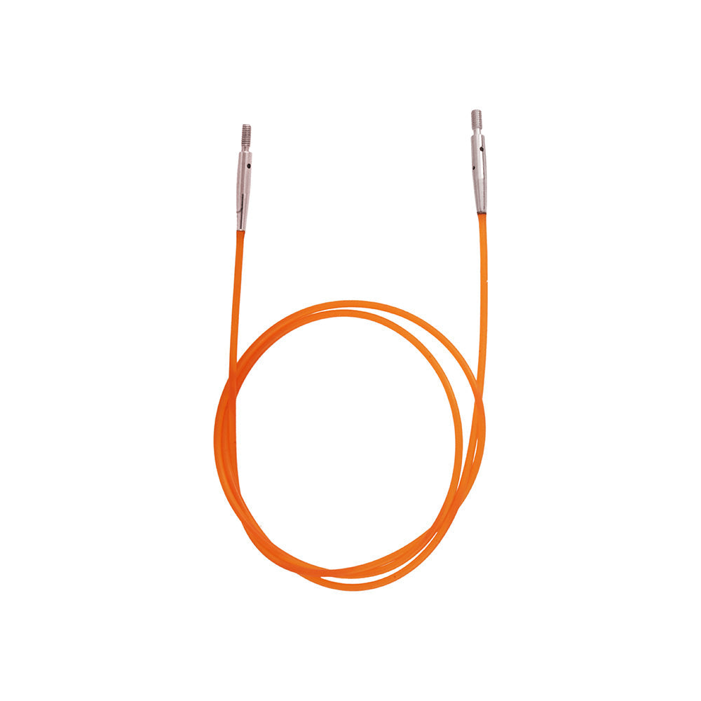KNITPRO Interchangeable Needle Cable 80cm Orange 56cm (22 in.) to make (32 in.) - Orange