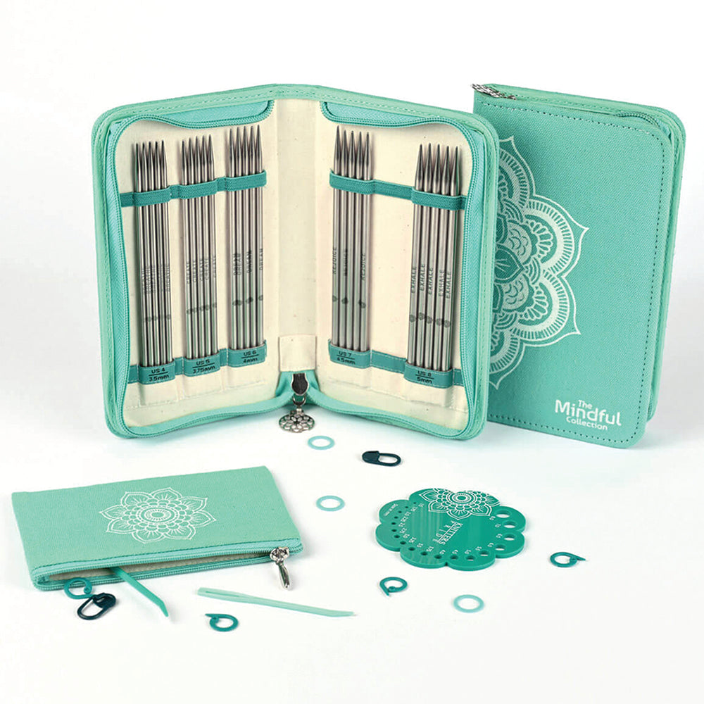 KNITPRO Mindful 15cm Double Point Needle Set (US 4-8) COMPASSION