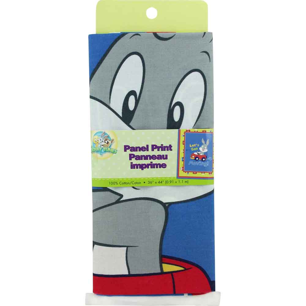 LOONEY TUNES Baby Looney Tunes™ Bugs Bunny Cotton Licensed Fabric - 0.9 x 1.1m (1yd x 42")