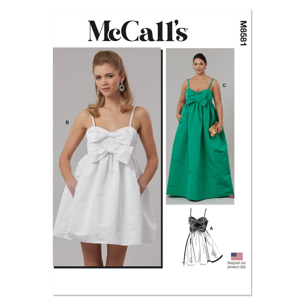 MCCALLS M8581 Misses' and Women's Dress in Two Lengths