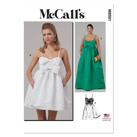 MCCALLS M8581 Misses' and Women's Dress in Two Lengths