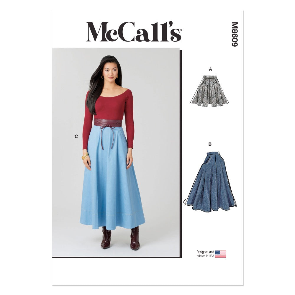 McCalls M8609 Misses' Skirt in Three Lengths