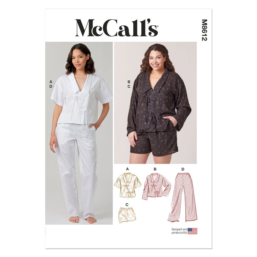 McCalls M8612 Misses' and Women's Pajamas