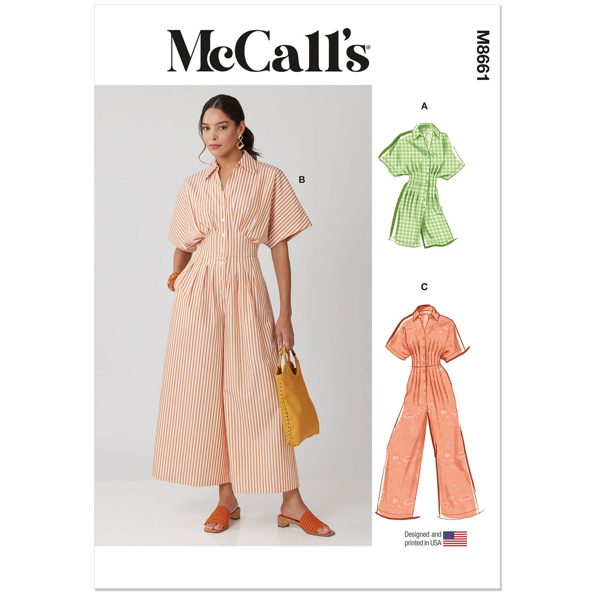 MCCALLS M8661 Misses' Jumpsuit Pattern, Sizes 18-20-22-24-26