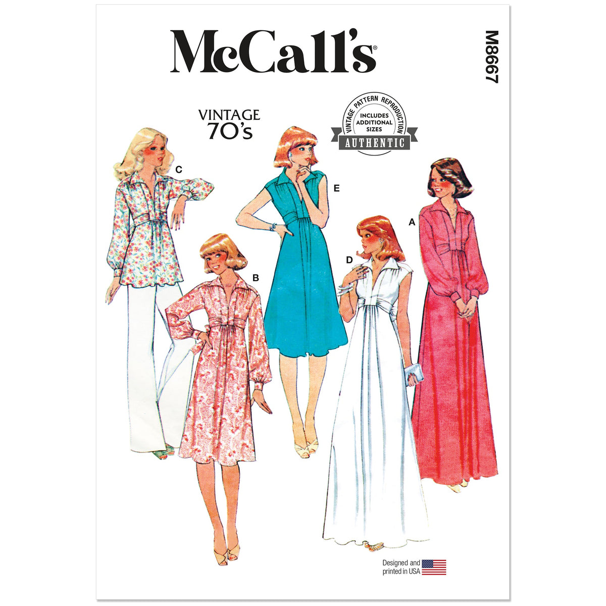 MCCALLS M8667 Misses' Knit Dresses and Top Pattern, Sizes 8-10-12-14-16