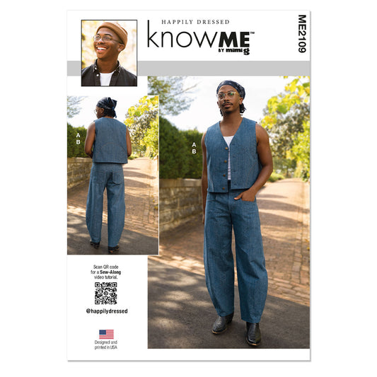 KNOW ME ME2109 Men's Vest and Pants by Happily Dressed