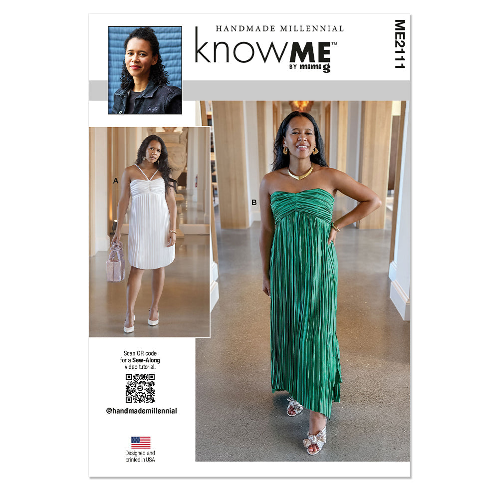 KNOW ME ME2111 Misses' Dress in Two Lengths by Handmade Millennial