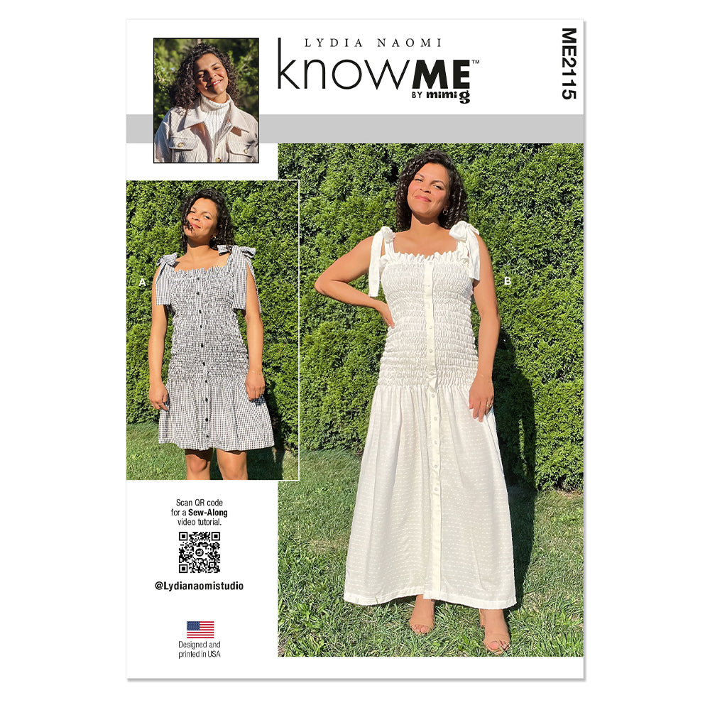 KNOW ME ME2115 Misses' Dress in Two Lengths by Lydia Naomi