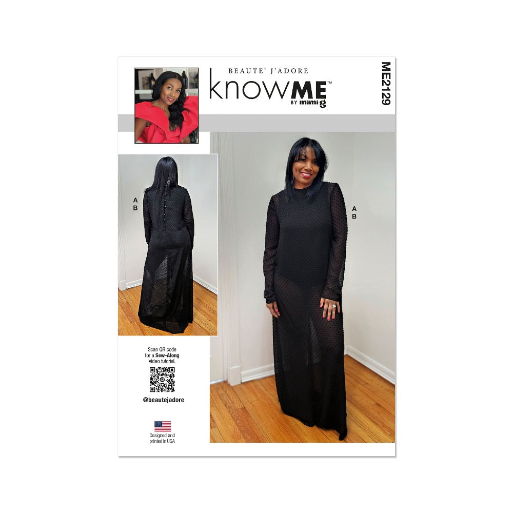 KNOW ME ME2129 Misses' Bodysuit and Dress by Beaute' J'adore